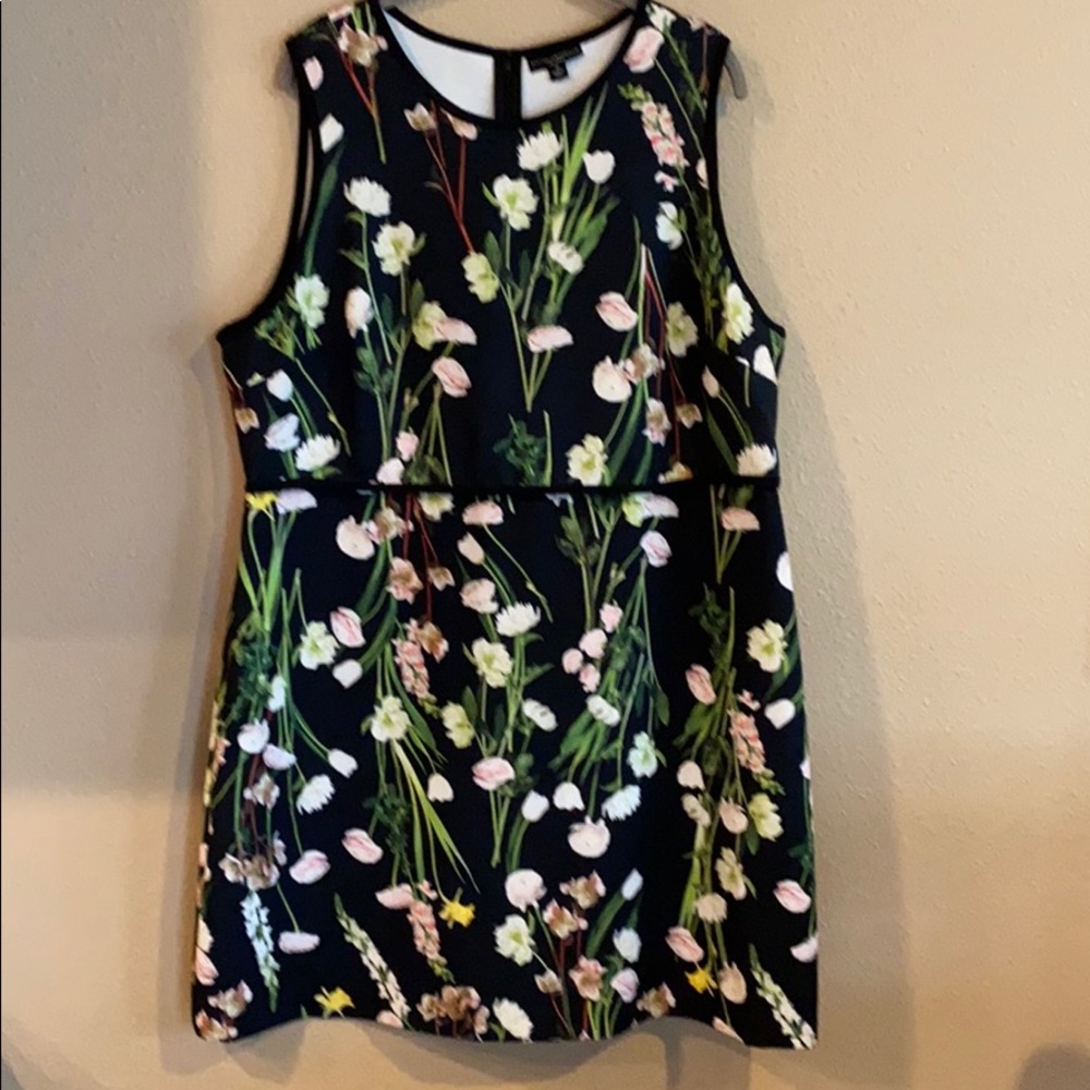 Victoria Beckham Flower Tank Style Dress 1X